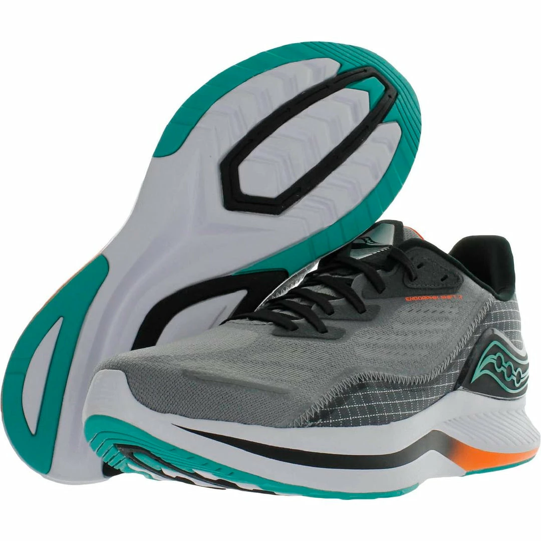 Saucony Endorphin Mens Mesh Gym Running Shoes 4 Saucony Endorphin Mens Mesh Gym Running Shoes - Image 4