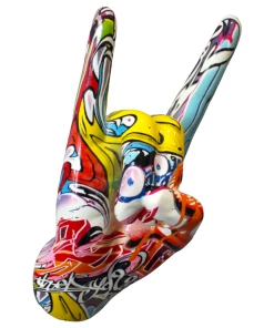 Interior Illusion Plus Interior Illusions Plus Street Art Rock On Hand Wall Mount - 9" tall -Sports Shoes Store e32cf1a9f7de4b46997ee05e895aeb9f 1080x