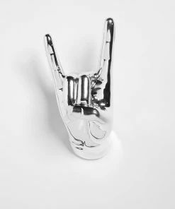 Interior Illusion Plus Interior Illusions Plus Silver Rock On Hand Wall Mount- 8.5" tall