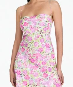 For Love & Lemons women Paulina Floral-Print Open-Back Mini Dress In Pink