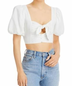 For Love & Lemons Womens Z Recycled Polyester Cropped