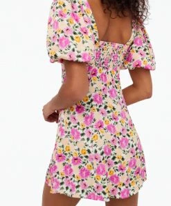 For Love & Lemons women Sasha Floral-Print Puff Sleeve Mini Dress in Pink Floral -Sports Shoes Store f29b0f3841914c9ba508fe32597b5d4e 1080x