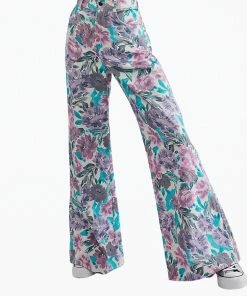 For Love & Lemons women Tamara Wide Leg Pant In Purple