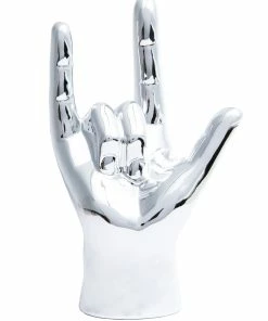 Interior Illusion Plus Interior Illusions Plus Silver I Love You hand Tabletop decor - 9" tall