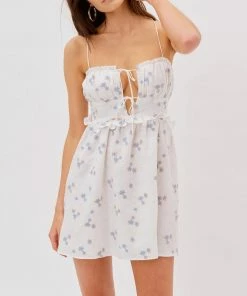 For Love & Lemons women Callie Mini Dress In White